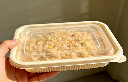 staple food square plate